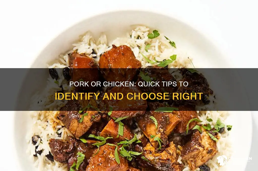 how to tell if pork or chicken