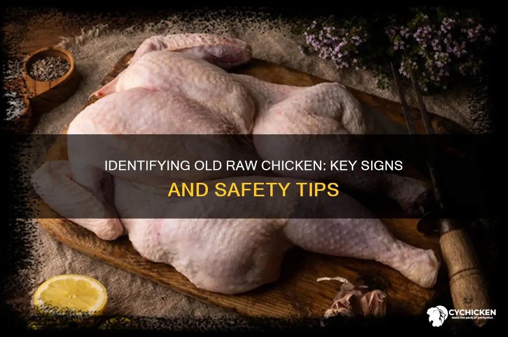 how to tell if raw chicken is old