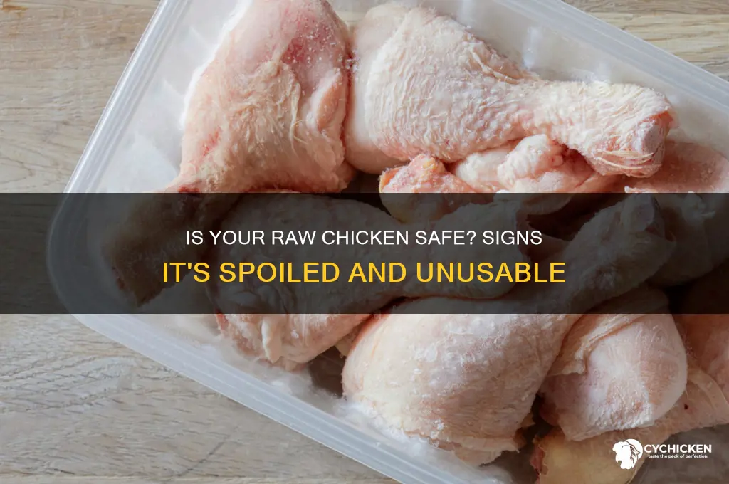 how to tell if raw chicken is rotten