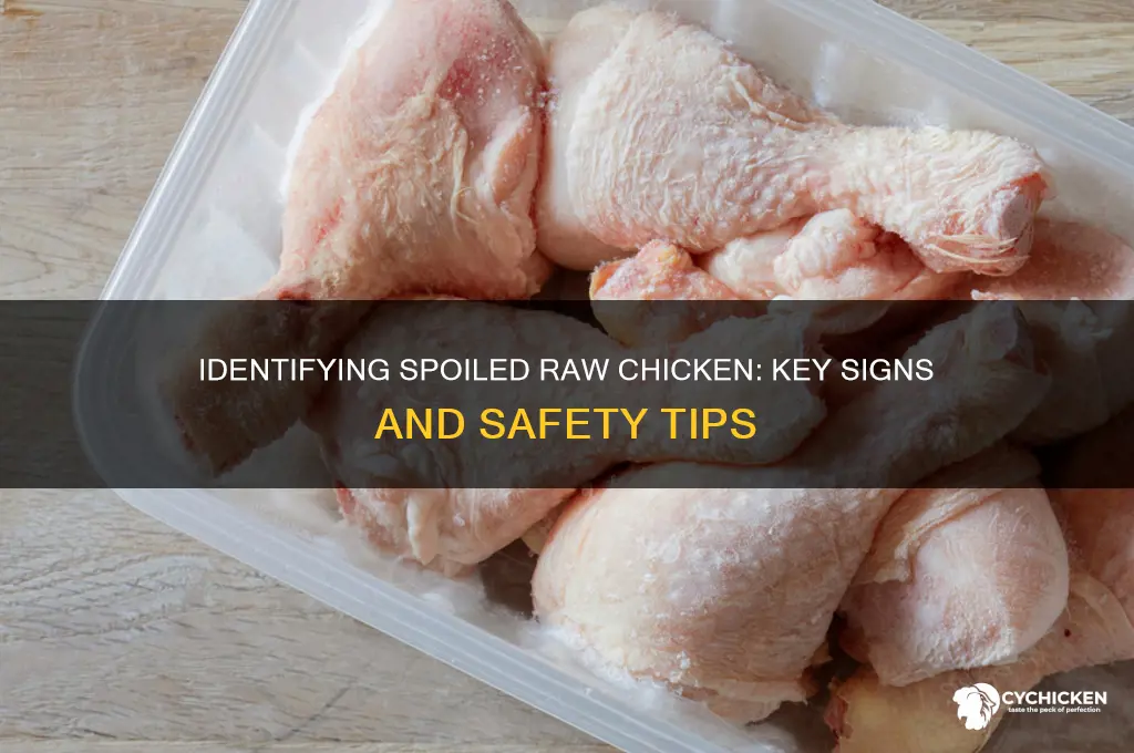 how to tell if raw chicken is spoiled