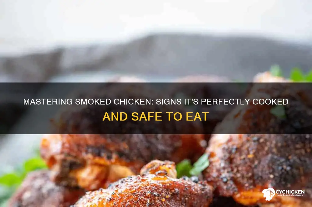 how to tell if smoked chicken is done