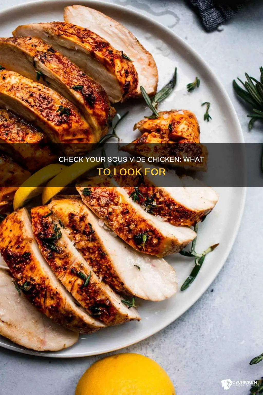 how to tell if sous vide chicken is done