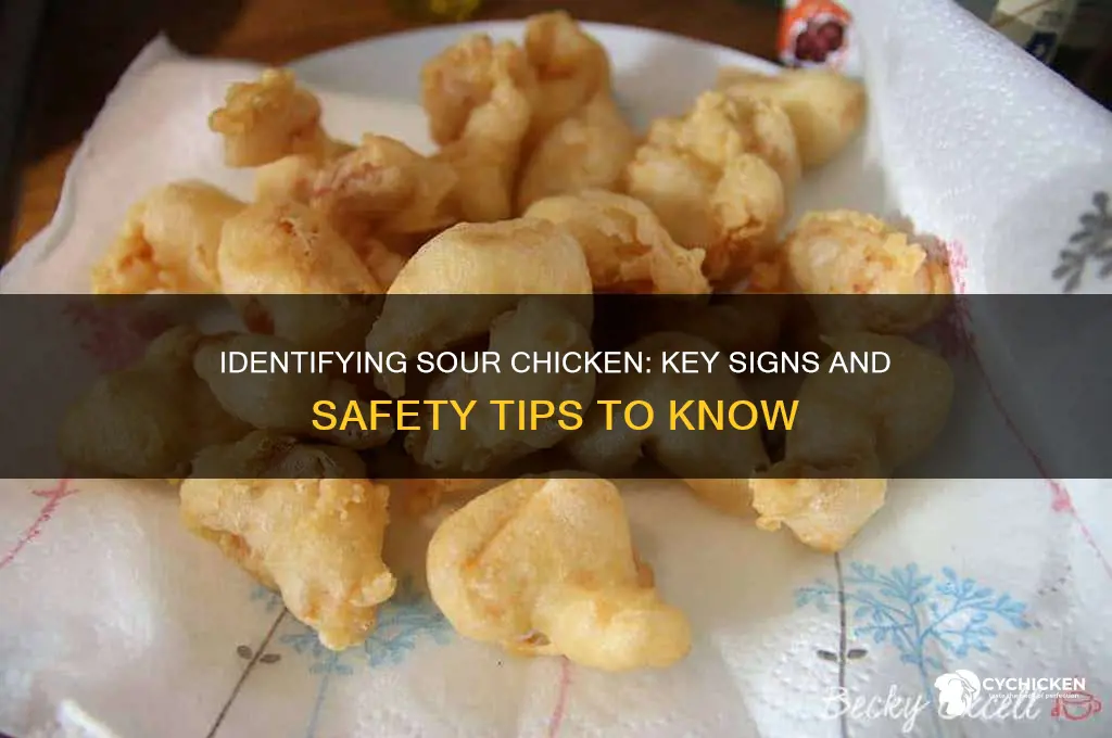 how to tell if you have sour chicken
