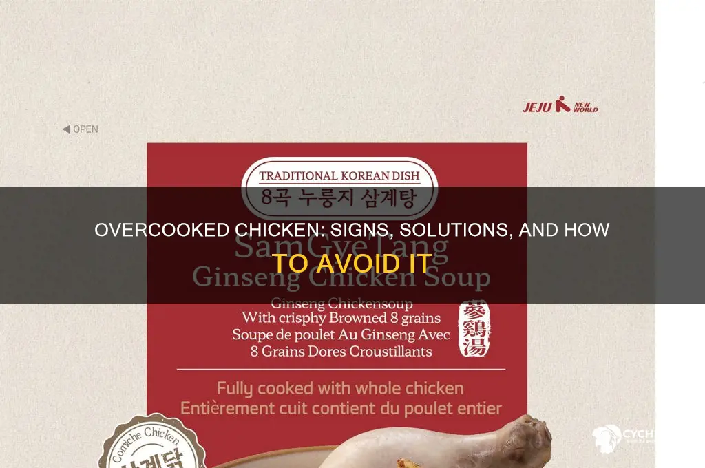 how to tell if you overcooked chicken