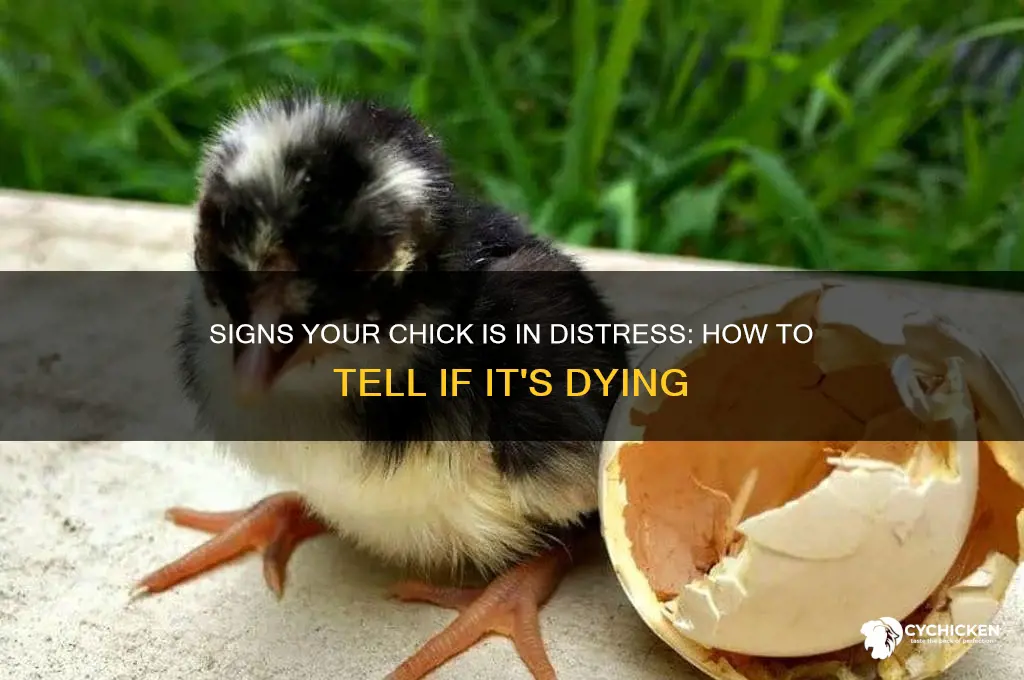 how to tell if your chick is dying