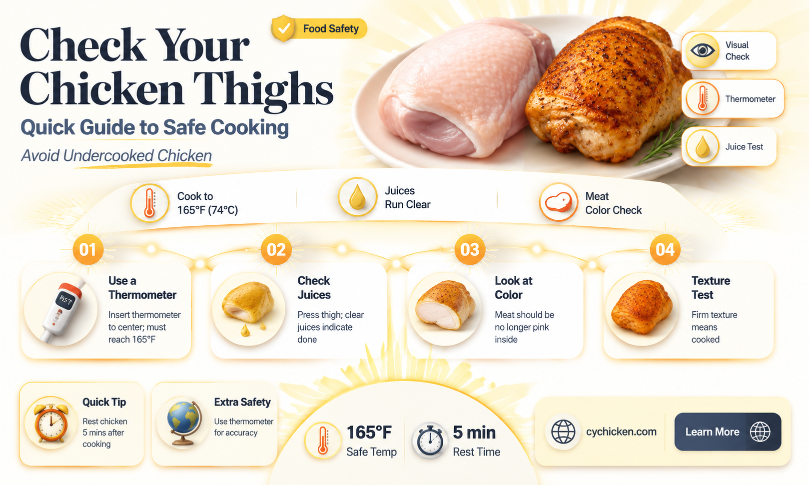 are my chicken thighs undercooked
