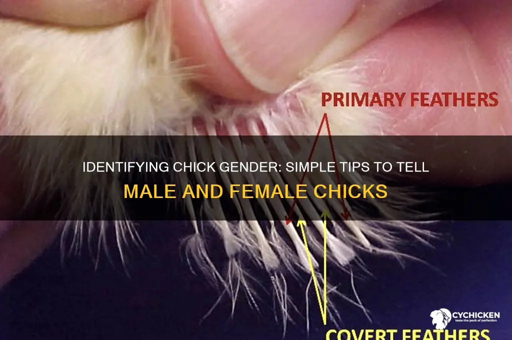 how to tell male and female chicks
