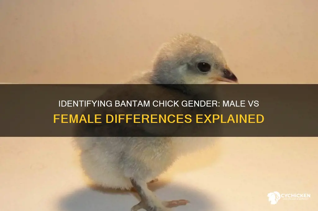 how to tell male from female bantam chicks