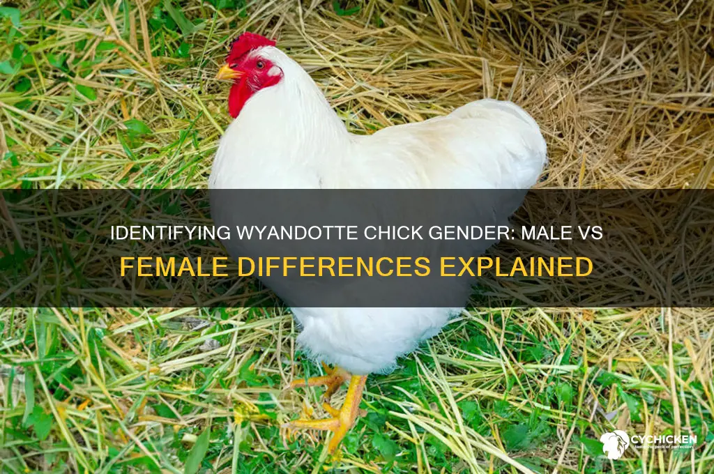 how to tell male from female wyandotte chicks
