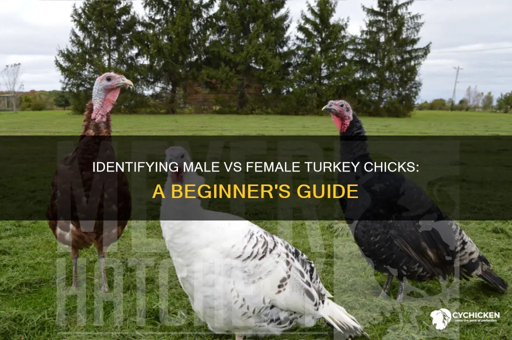 how to tell male turkey chick from frmale