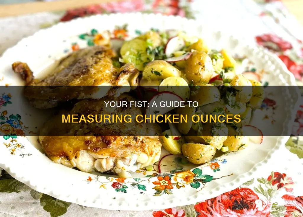 how to tell ounces of chicken by your fist