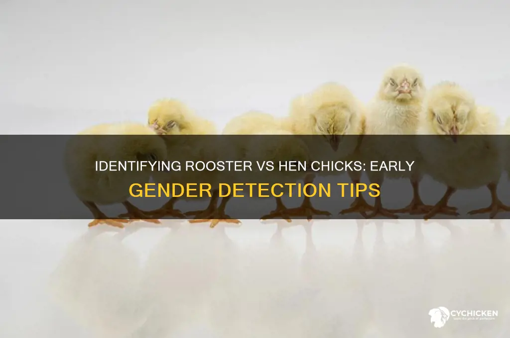 how to tell rooster chicks from hen chicks