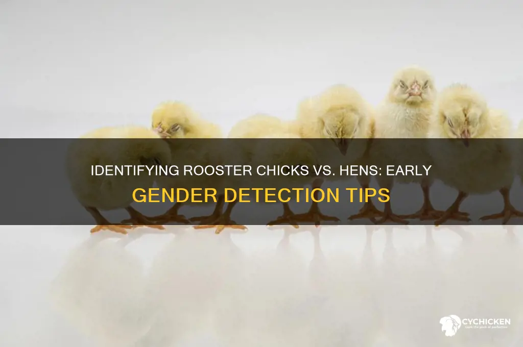how to tell rooster chicks from hens