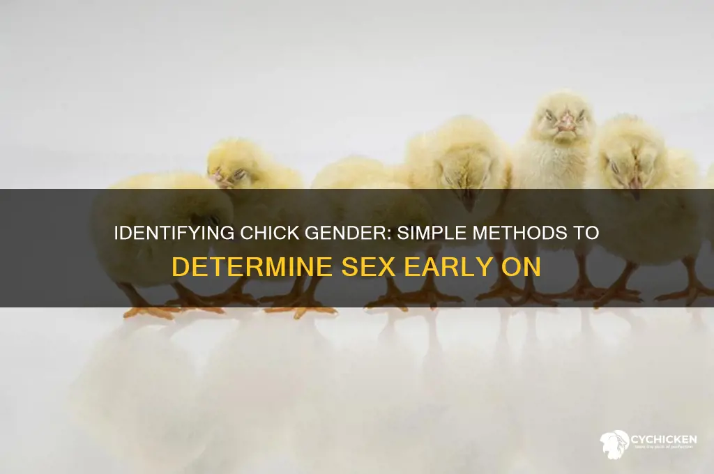 how to tell sex of a chick