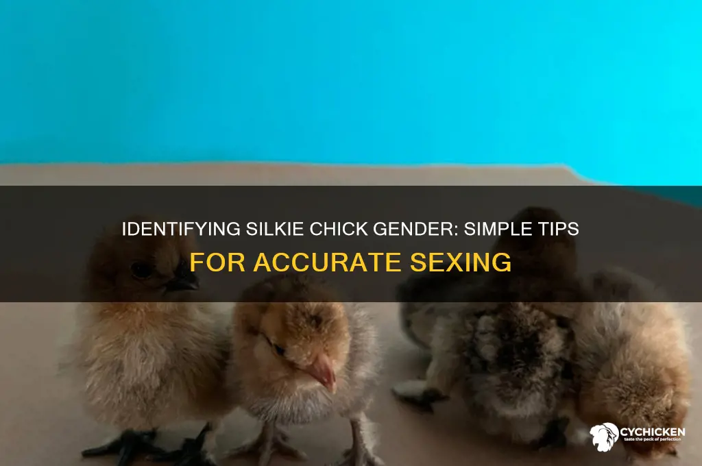 how to tell sex of silkie chicks