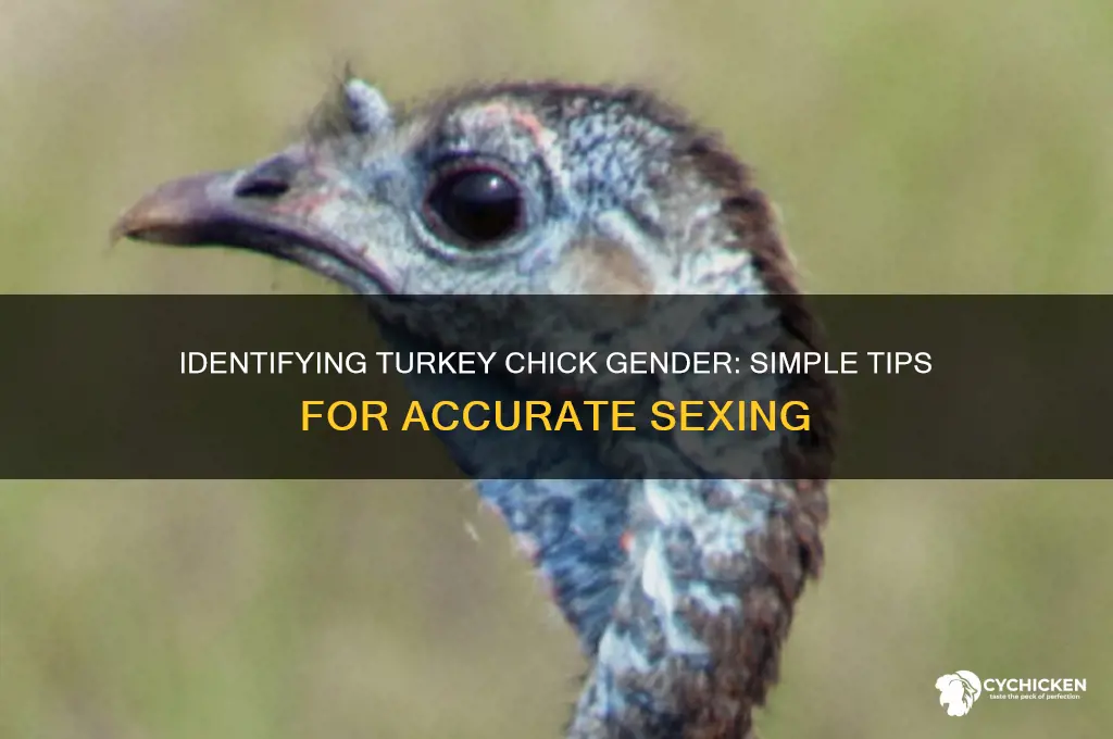 how to tell sex of turkey chicks