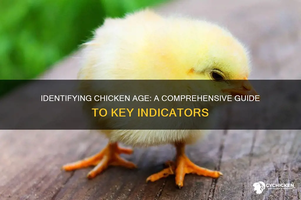 how to tell the age of a chicken