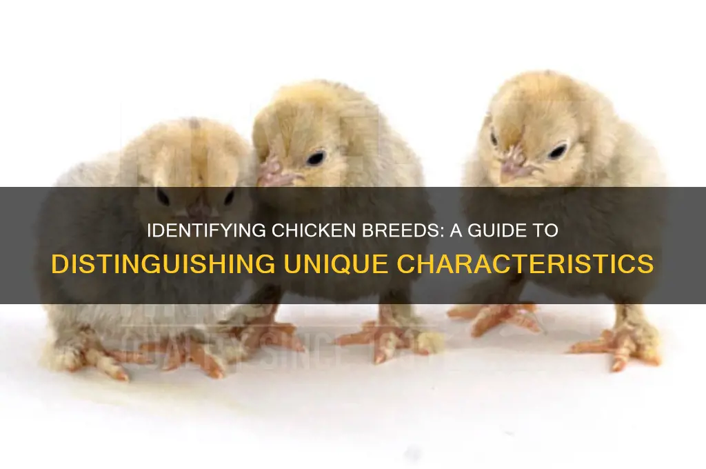 how to tell the difference betweeen chicken breeds