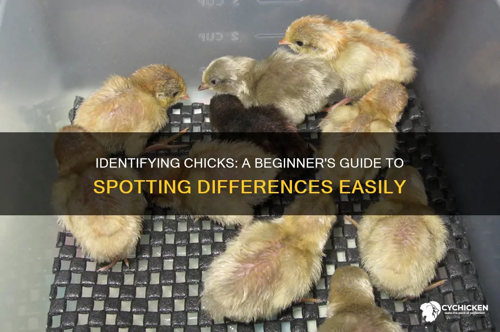 how to tell the difference between chicks