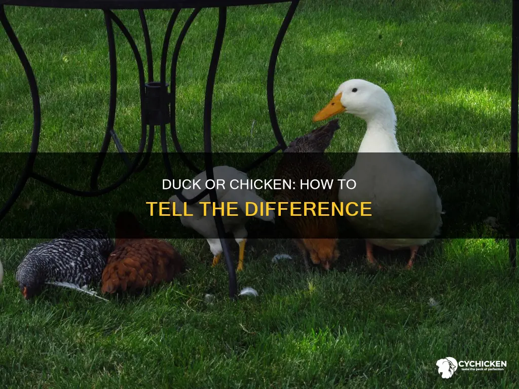 how to tell the difference between duck and chicken