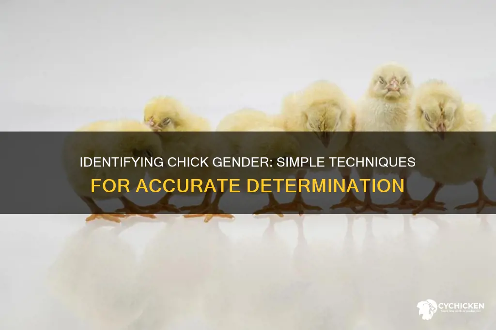 how to tell the gender of a chick
