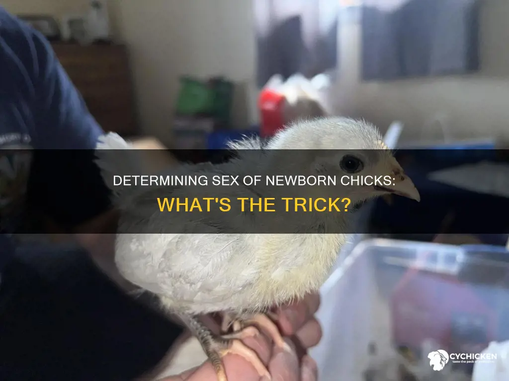 how to tell the sex of a newborn chicken