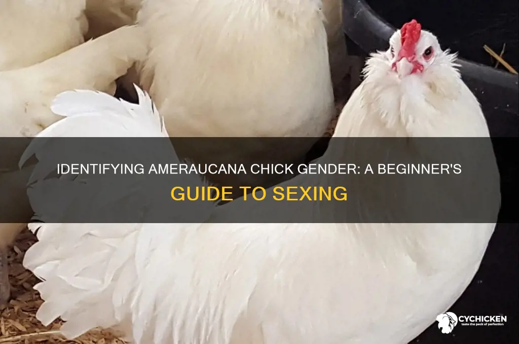 how to tell the sex of ameraucana chicks