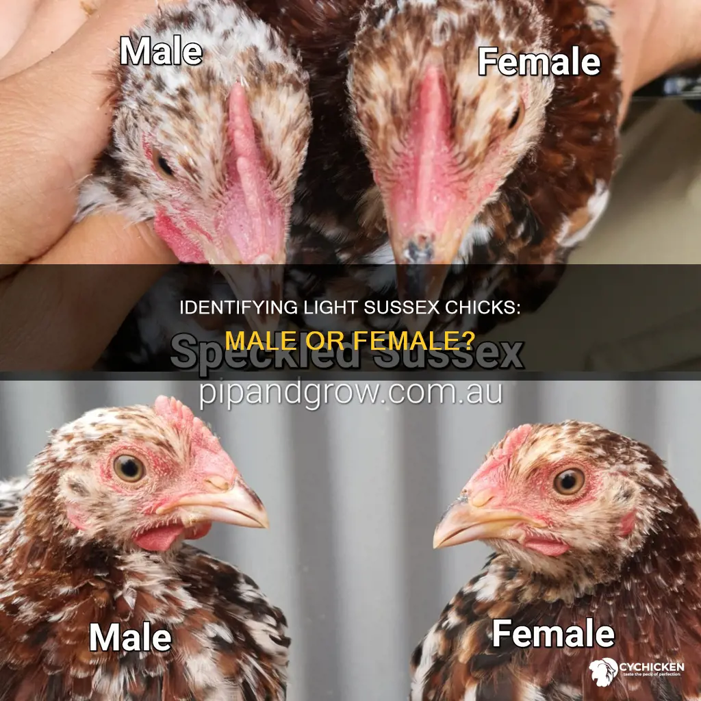 how to tell the sex of light sussex chicks