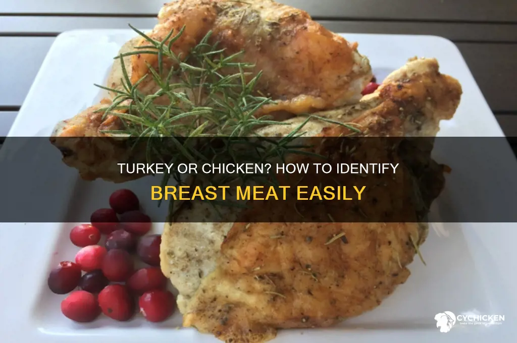 how to tell turkey brest from chicken brest