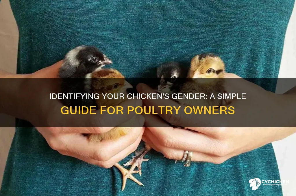 how to tell what gender your chicken is