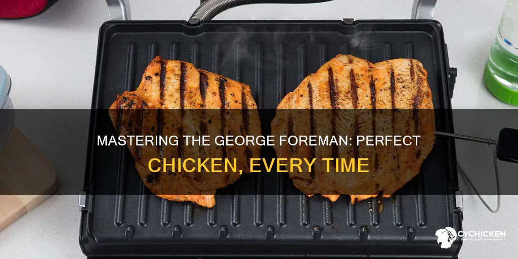 how to tell when chicken is done george foreman