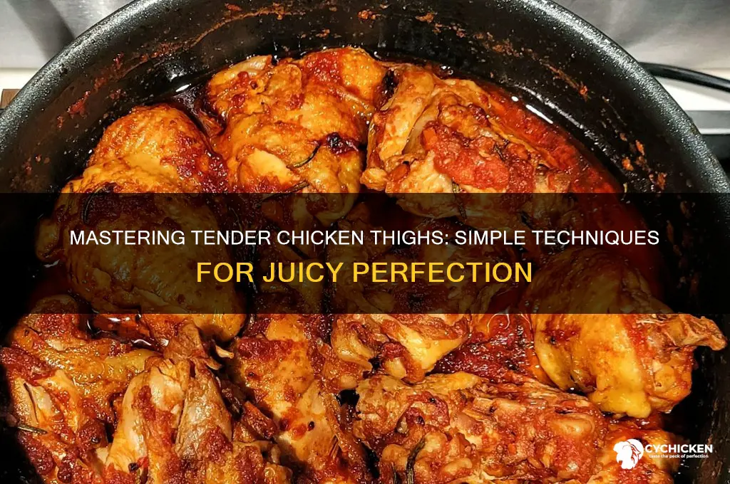 how to tenderise chicken thighs
