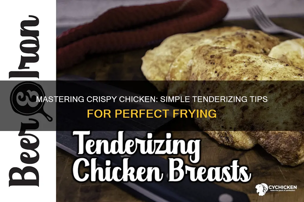 how to tenderize chicken before fryi g