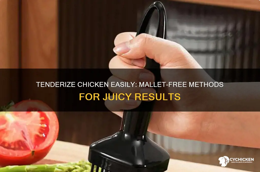how to tenderize chicken without a meat mallet