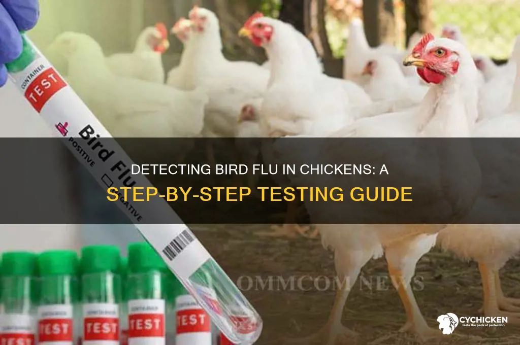 how to test a chicken for bird flu