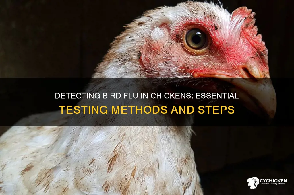 how to test chicken for bird flu