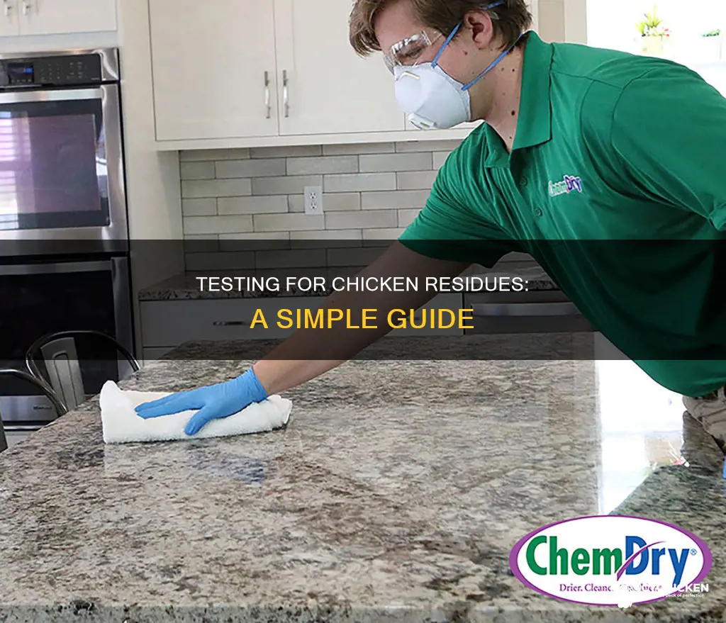 how to test if a counter is clean of chicken