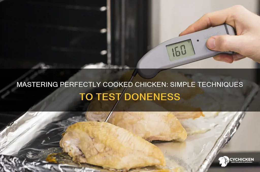 how to test if chicken is done