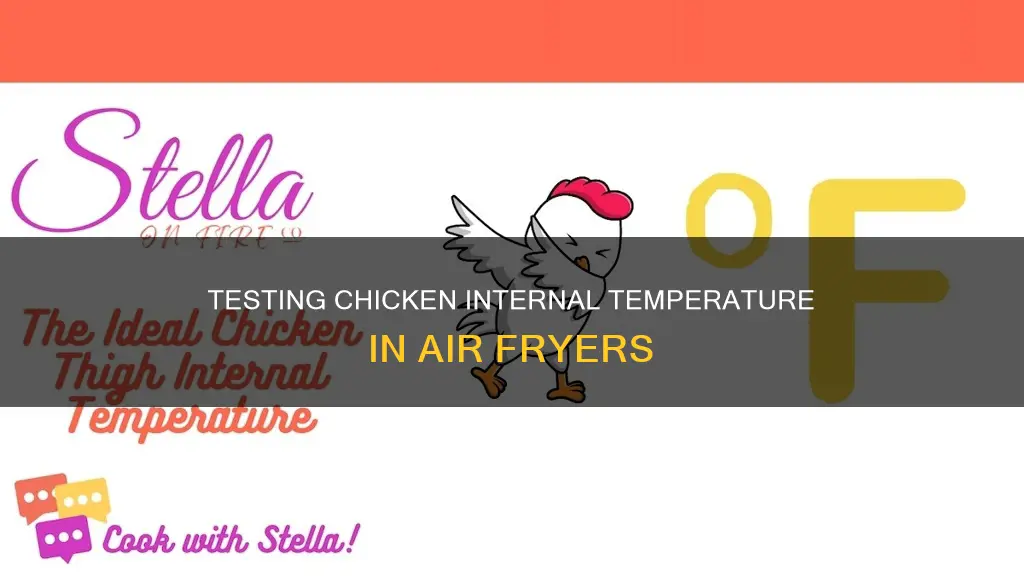 how to test internal temperature of chicken in airfryer