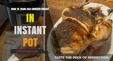 Quick and Easy: Thawing 4lb Chicken Breast in Your Instant Pot