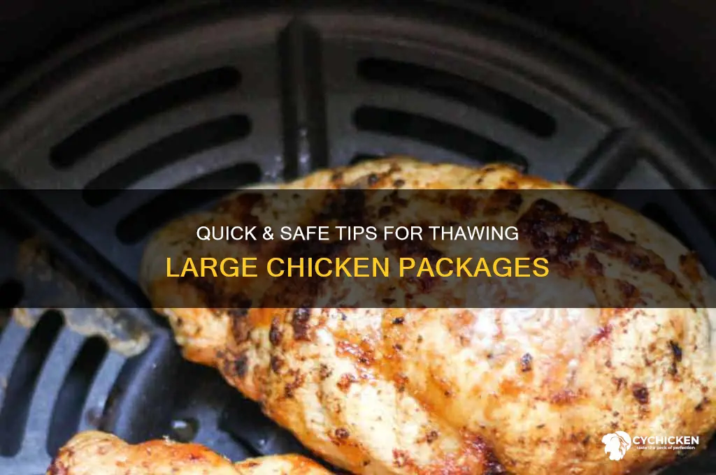 how to thaw a big package of chicken