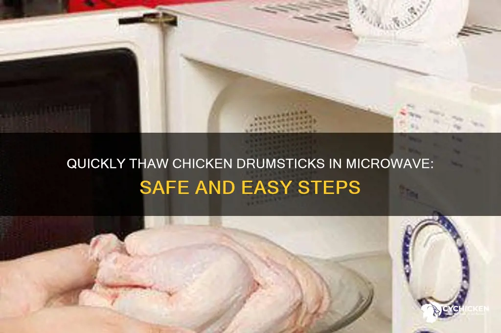 how to thaw chicken drumsticks in microwave