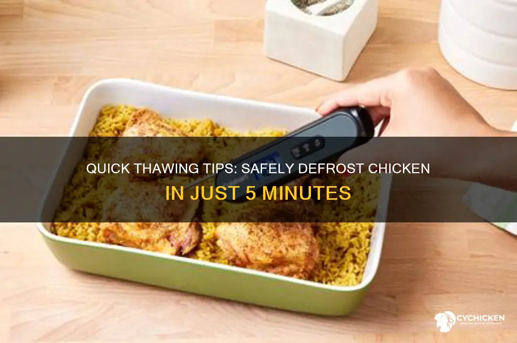 how to thaw chicken fast in 5 minutes