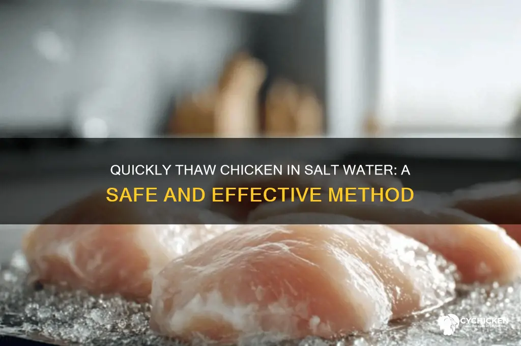 how to thaw chicken in salt water
