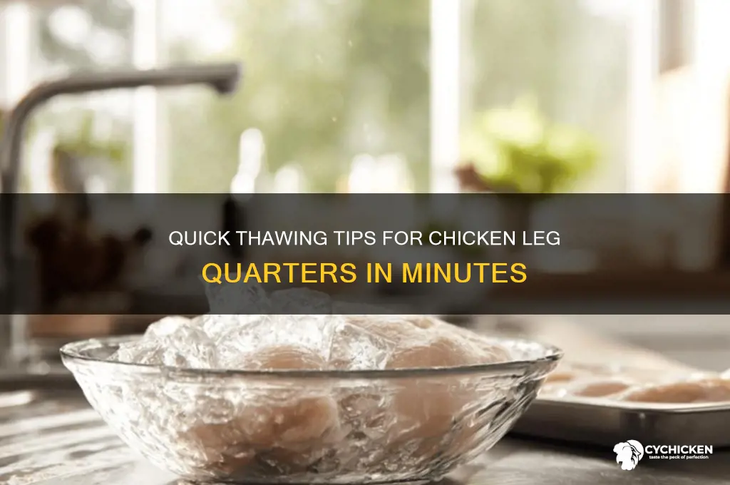 how to thaw chicken leg quarters fast