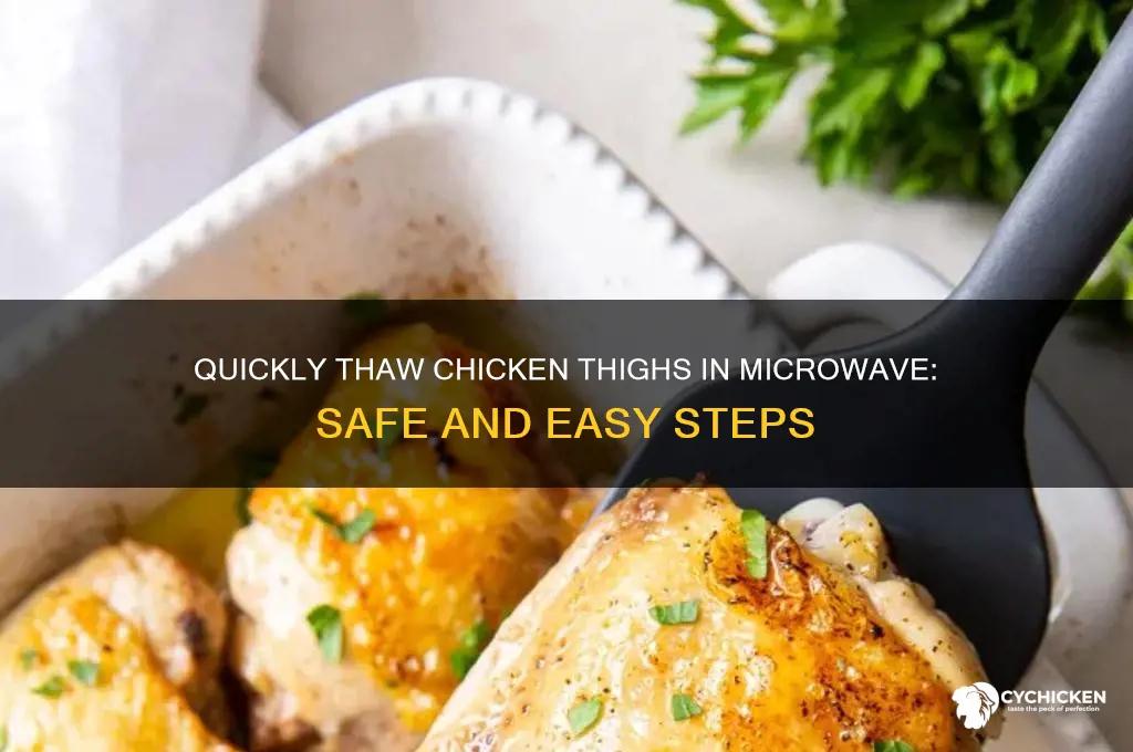 how to thaw chicken thigh in microwave