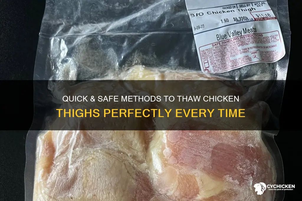 how to thaw chicken thighs