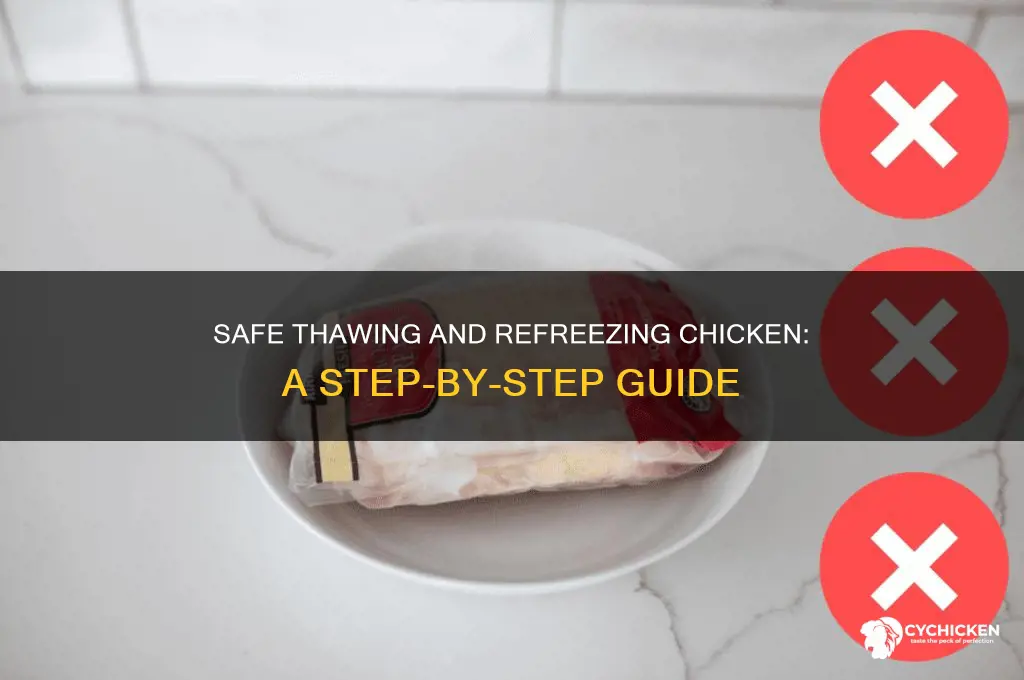 how to thaw chicken to refreeze it again