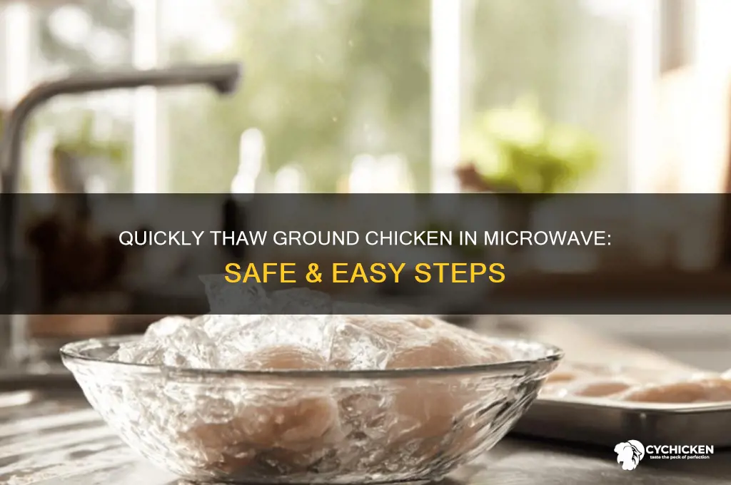 how to thaw ground chicken in microwave