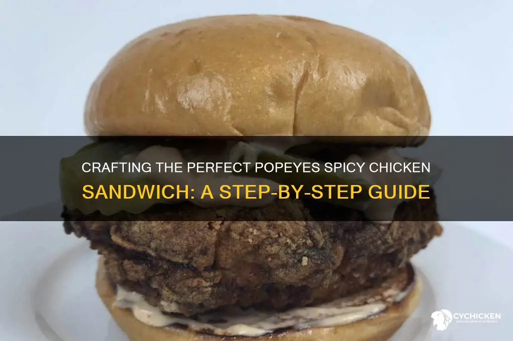 how to the popeyes spicy chicken sandwich made